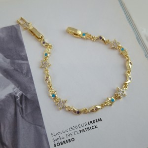 دستبند همسا روکش طلا