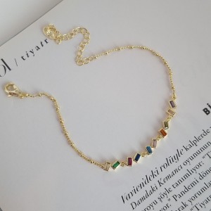 دستبند باگت رنگی مورب*