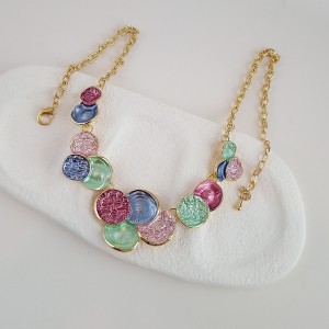 گردنبند مولتی کالر زنجیر استیل*