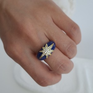 انگشتر دامله مینا کاری