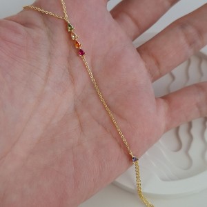 دستبند تمیمه رنگی