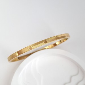 دستبند استیل با طرح برگ *