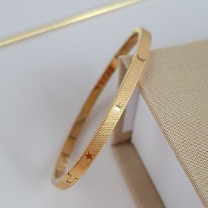 دستبند استیل با طرح ابر و ماه و خورشید