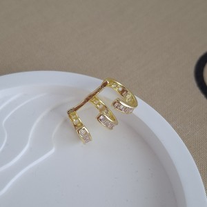 گوشواره ایرکاف سه لاین باگت دار *