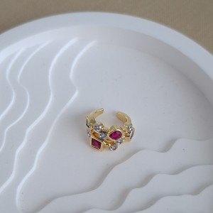 گوشواره ایرکاف نگین های رنگی *