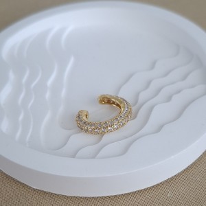 گوشواره ایرکاف حلقه تمام نگین *