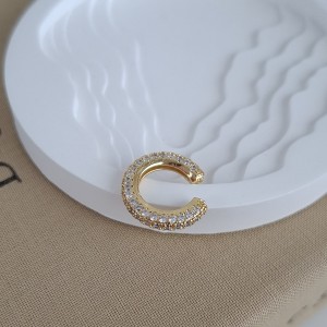 گوشواره ایرکاف حلقه تمام نگین *