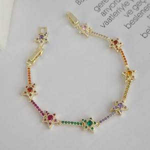 دستبند فشن ستاره  رنگی