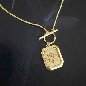 گردنبند قفل ملوانی قلب ستاره دار*