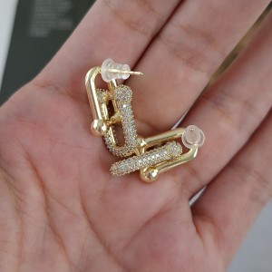 گوشواره تیفانی نگین‌دار