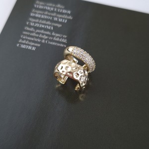 گوشواره ایرکاف دو لاین نگین‌دار