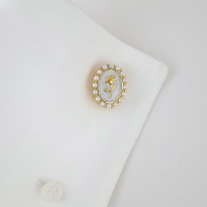 کاور دکمه بیضی گل لاله *