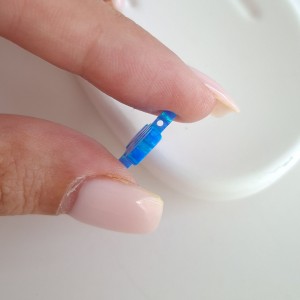 آویز گردنبند اوپال Lab Grown طرح اسم الله آبی