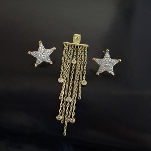 گوشواره ستاره آویزدار