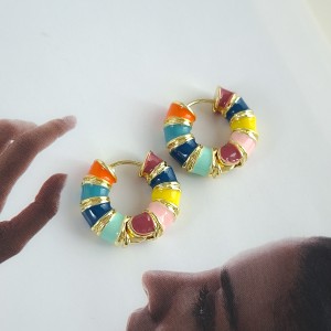 گوشواره هفت رنگ حلقه‌ای