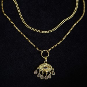 گردنبند چشم پینترستی آویزد دار