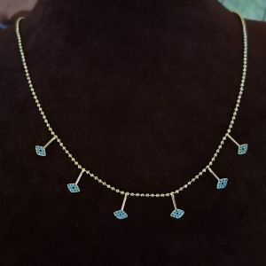 گردنبند آویز چشم آبی