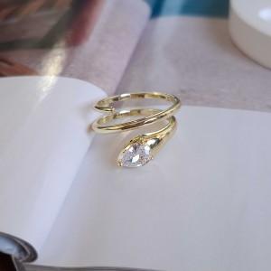 انگشتر مار تابیده سر اشکی