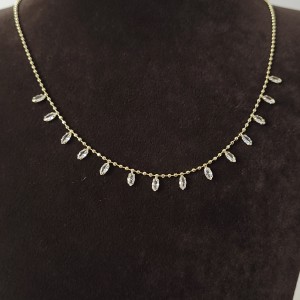 گردنبند اشک رنگی ژوپینگ *
