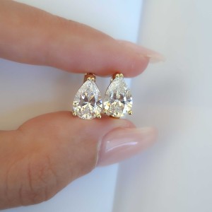 گوشواره حلقه نگین اشک ژوپینگ*