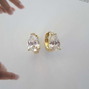 گوشواره حلقه نگین اشک ژوپینگ*