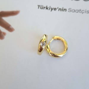 گوشواره حلقه تپل قلبی ژوپینگ*