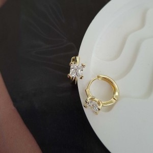 گوشواره هوپ نگین‌دار