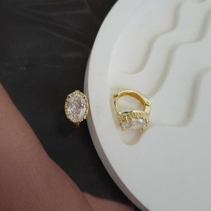 گوشواره بیضی قاب دار ژوپینگ