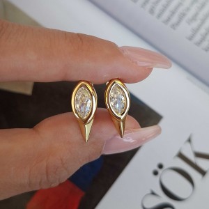 گوشواره مارکیز قاب دار دنباله دار ژوپینگ*