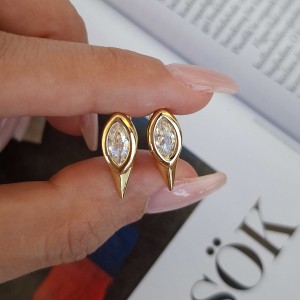 گوشواره مارکیز قاب دار دنباله دار ژوپینگ*