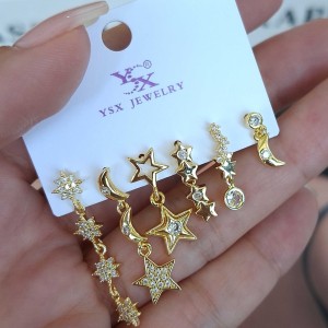 پک گوشواره ستاره و ماه