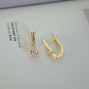 گوشواره اشک و خط طلایی *
