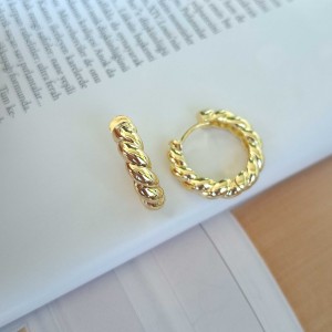 گوشواره حلقه ای کروسان *