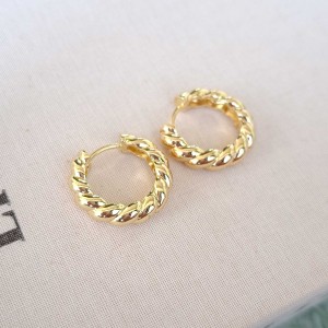 گوشواره حلقه ای کروسان *