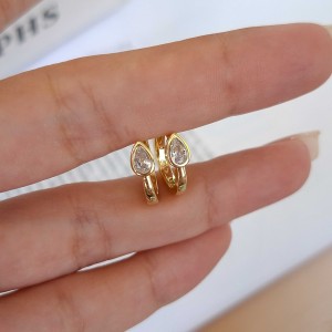 گوشواره حلقه ای اشک قاب دار*