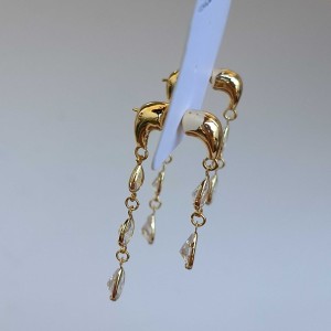 گوشواره آویز اشک دو طرفه *