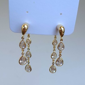 گوشواره آویز اشک دو طرفه *