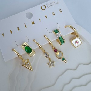 گوشواره پک شش عددی برند اصلی ( YAKEMIYOU ) *