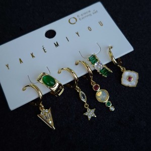 گوشواره پک شش عددی برند اصلی ( YAKEMIYOU ) *