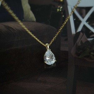 گردنبند اشک ظریف طرح طلا *