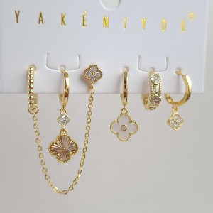 گوشواره پک شش عددی ونکلیف برند  YAKEMIYOU
