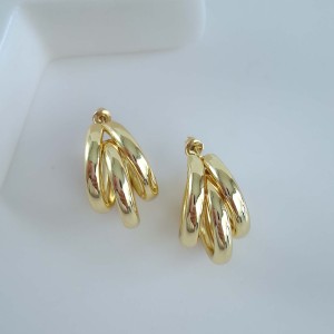 گوشواره سه حلقه  استیل