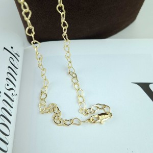 گردنبند زنجیر قلبی طرح طلا *