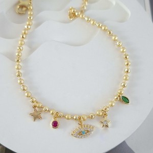 دستبند البرناردو آویز چشم رنگی *