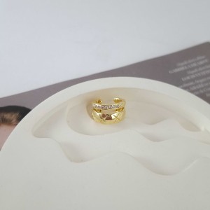 گوشواره ایرکاف دولاین رینگ و نگین*