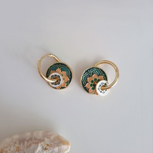 گوشواره واشری سبز