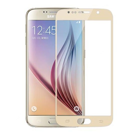 محافظ صفحه نمایش شیشه ای طلایی Samsung Galaxy S6