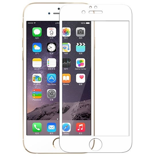 محافظ صفحه نمایش شیشه ای سفید +Apple iPhone 6 Plus Amazing CP