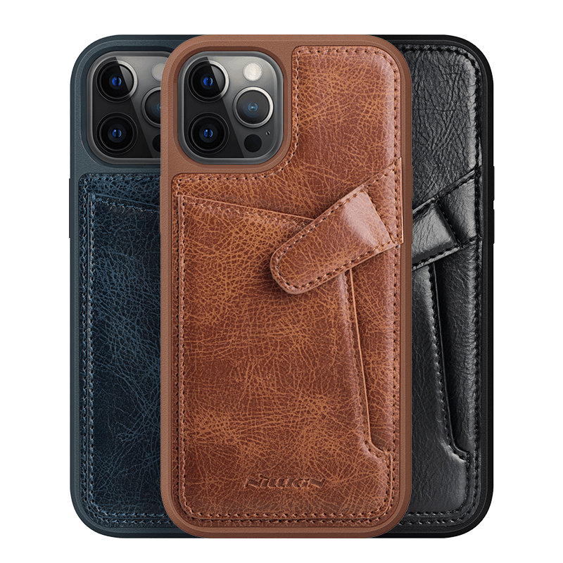 قاب محافظ چرمی نیلکین آيفون 12 مینی- Nillkin iPhone 12 mini  Aoge Leather Case