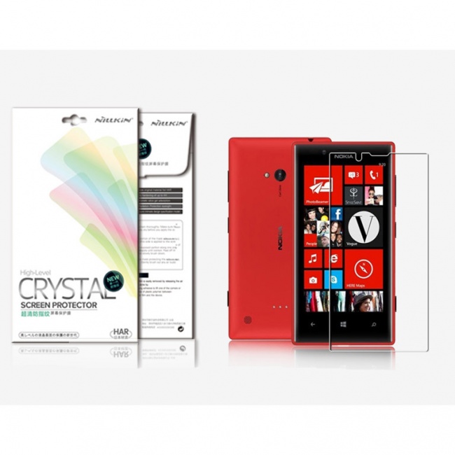 محافظ صفحه نمایش شفاف Nokia Lumia 720 Super Clear Anti-fingerprin